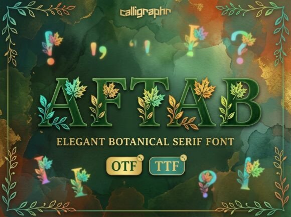 Aftab: A Serif Font with Autumnal Elegance