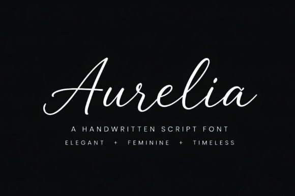 Aurelia: A Timeless Script Font for Premium Design