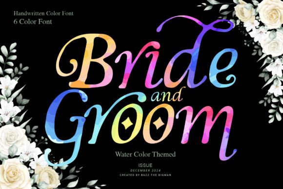 Bride and Groom: A Watercolor Display Font with Quiet Confidence