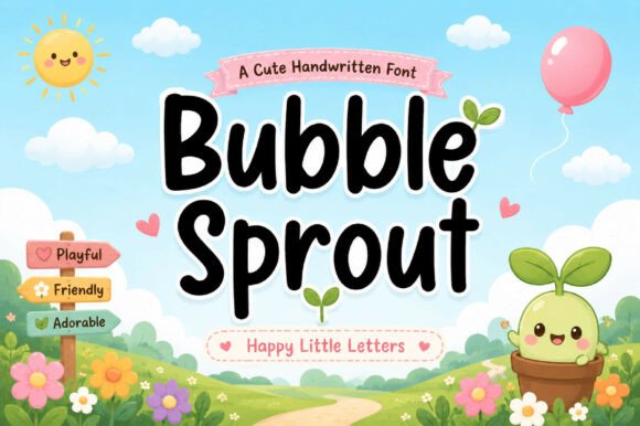 Bubble Sprout Font: A Playful Addition to Your Design Toolkit