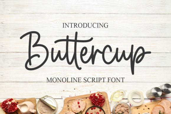 Buttercup: A Dainty, Flowing Handwritten Font for Romantic Designs