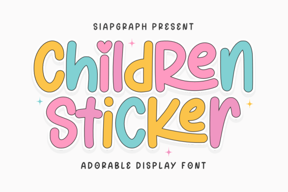 Children Sticker: A Playful Font for Creative Expression