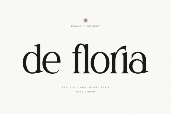 De Floria: Where Vintage Elegance Meets Modern Sophistication in Type