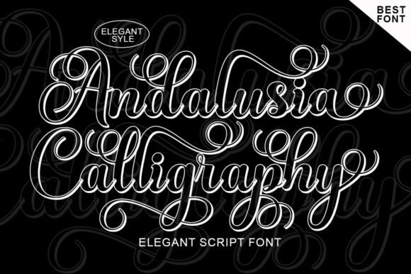 Exploring the Artistry of Andalusia Calligraphy: A Unique Font for Creative Expression
