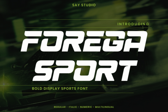 Forega Sport: The Typeface That Embodies Athletic Power and Speed