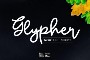 Glypher: A Stylish Handwritten Font