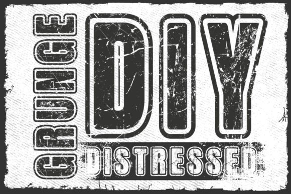 Grunge DIY Distressed: The Vintage Color Font That Redefines Retro Typography