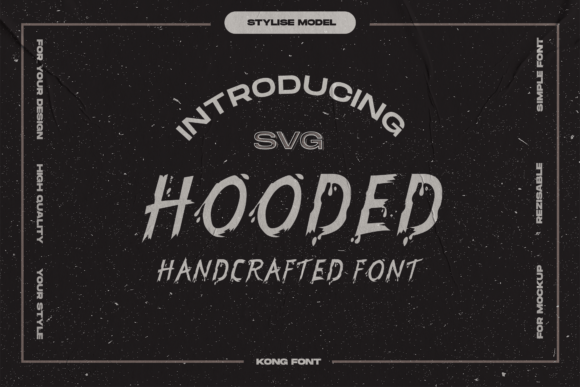 Hooded: A Playful Display Font for Modern Makers