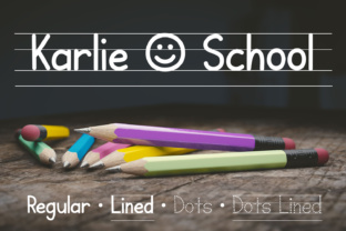 Karlie School: Handwriting Fonts Built for Teaching