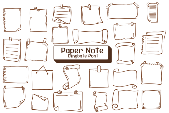 Paper Note: The Hand-Drawn Dingbats Font That Bridges Craft and Digital Design