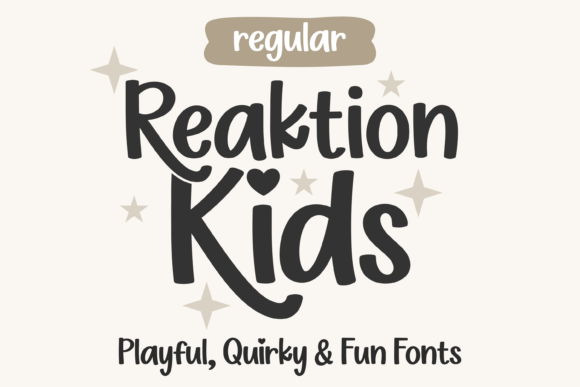 Reaktion Kids Regular: The Playful Handwritten Font That Brings Joy to Every Project