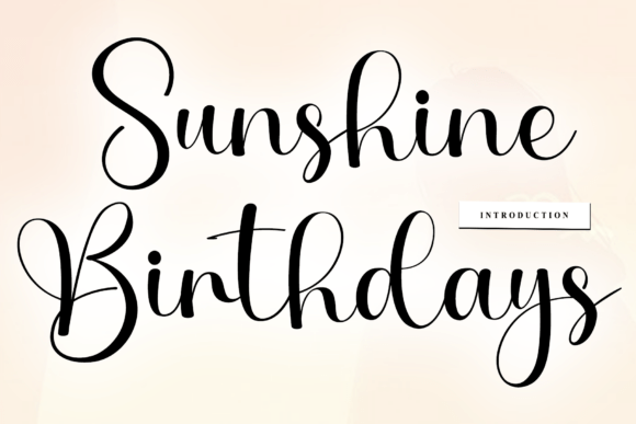 Sunshine Birthdays