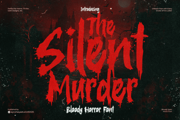 The Silent Murder: A Horror Font That Bleeds Authenticity